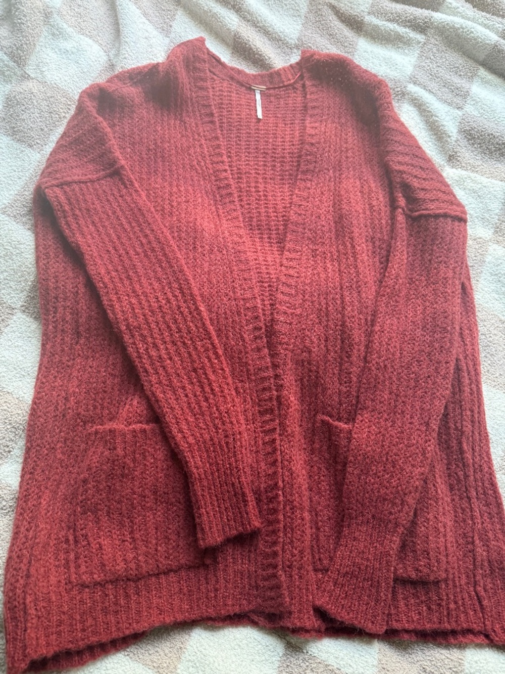 Free People Rust Cardigan Size Small